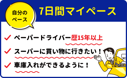 7日間マイペース